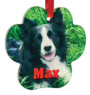 Aluminum Paw Shaped Ornament