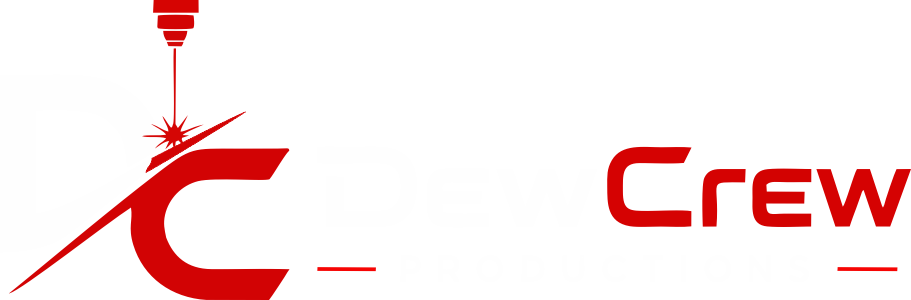WhiteRedLogoWide DewCrew Logo